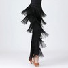 Latin Dance Pants Line Belly Dance Costume Stage Performance Wear Black XL