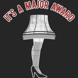 2Bhip Christmas T Shirt Its A Major Award Leg Lamp Funny T Shirts for Men Vintage Style Graphic Tees Black