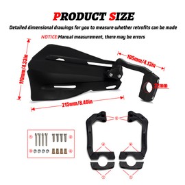 XINGWU Dirt Bike Plastic Handguards,Motorcycle Universal Handguard,Dirt Bike Hand Guards for 7/8 22MM Motocross ff-Road Motocross Enduro Handguards Replacement ATV