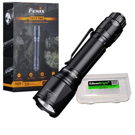 Fenix TK11 TAC 1600 Lumen LED Tactical Flashlight with EdisonBright BBX3 battery carry case bundle