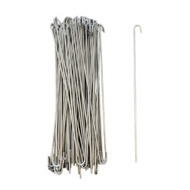 SparkSway 10 inch 100-Pack Chain Link Fence Ties, Heavy Duty 11 Gauge Aluminum Fence Tie Wires, Chain Link Hook Ties Dog Fence Slats for Chain Link Fence, Garden Fence, and Dog Fence Repair