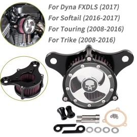 Unbranded Clear Air Cleaner Intake Filter Set Fit For Harley Tri Street Electra Glide FLHT