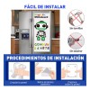 XS Pizarrón Blanco Auto Adherible Papel Pizarra Con Plumones