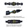 ILSSLI Junction Box Outdoor Waterproof IP68 Electrical Cable Connector 2