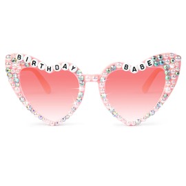 LONAI Birthday Glasses for Women, Birthday Party Gifts Accessories 'Birthday Babe' Birthday Sunglasses for Happy Birthday