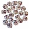 KnitForLess Wooden Teddy Bear Buttons, 15mm, 2 Hole, Baby Craft