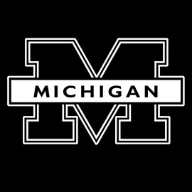 Michigan Wolverines Sticker Vinyl Decal any size any color - 4 inch