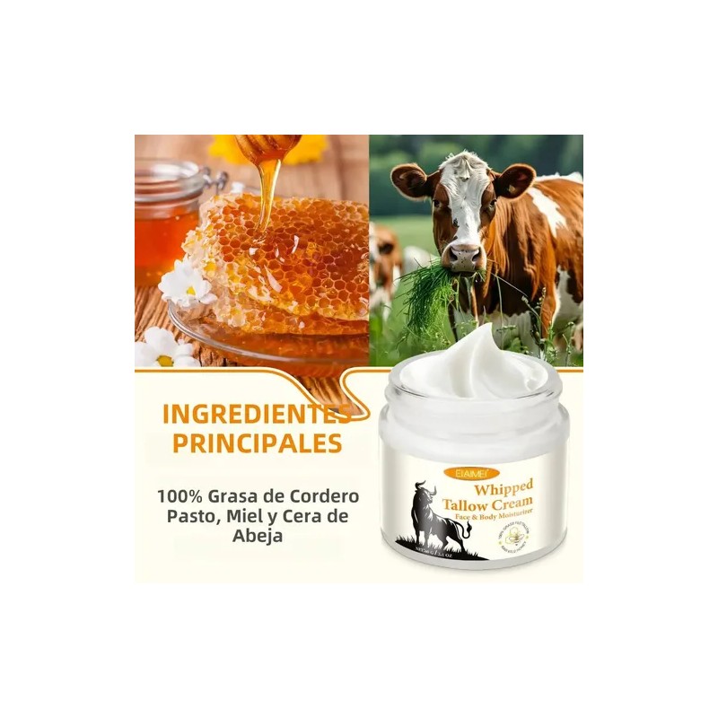 Crema Facial Corporal Cebo Res + Miel Hidrata Humecta Aclara