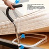 Bedside Assist Handle Bed Guardrail Get Up Rail Adjustable Height