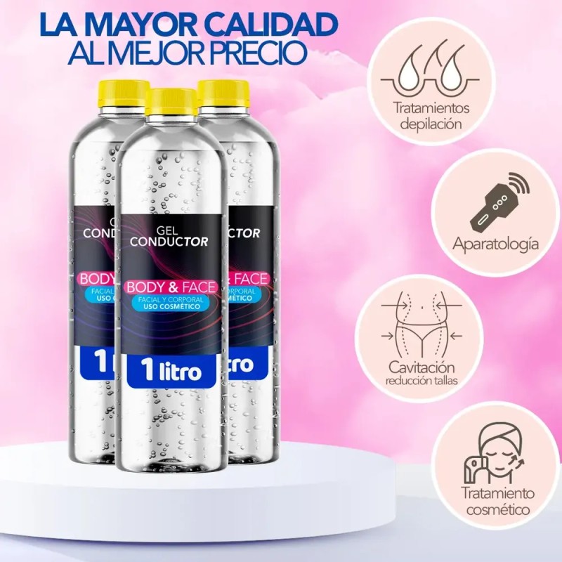 Gel Conductor Body&face P/ Aparatologia 1 Lt Cavitación