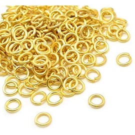 Angel Malone ® Approx. 100 pcs. of GOLD Superior Super Strong Metal Jump Rings, Jewellery Making Findings - UK SELLER (5mm x 1mm)