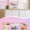 Solid Cabinet Knobs Pulls, 6Sets of Gold Knobs Cabinet Drawer