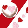 Heart Garland Hanging Decor, 5 Pack Red & Pink Foil