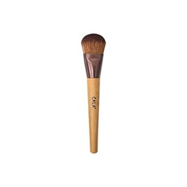 CALA. Brocha de Maquillaje Cala Natural Bamboo Foundation Brush. Brocha para Aplicar Base de Maquillaje Líquida o en Crema. Mango Ergonómico de Bamboo Oscurecido. Vegano.