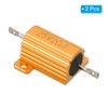 PATIKIL 25W 2 Ohm Aluminum Shell Resistor, 2 Pack Aluminum