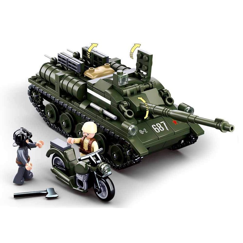 Sluban WWII - SU-85 TANK DESTROYER 338PCS