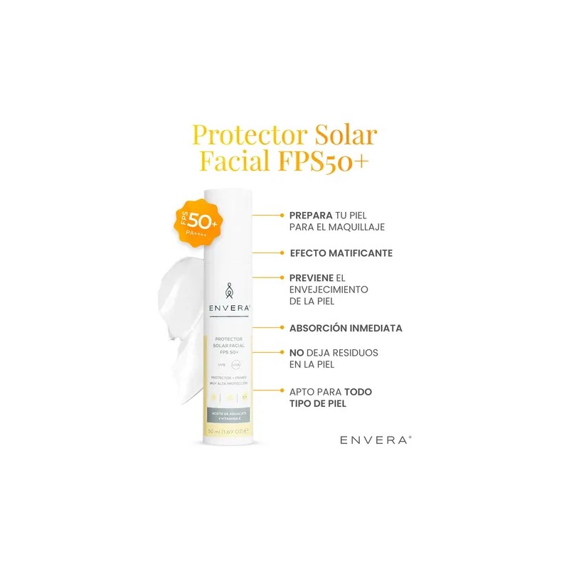 Kit Envera para Cuidado de Piel: Protector Solar SPF 50,