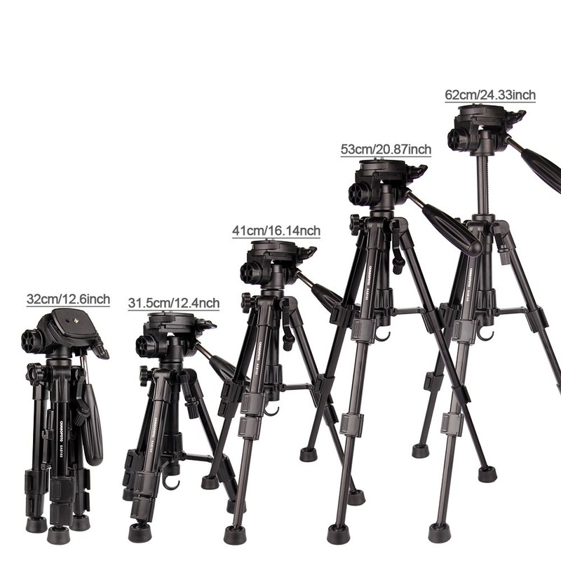 CAMBOFOTO 12.5 Inch Travel Tripod 62 cm Lightweight Tripod with