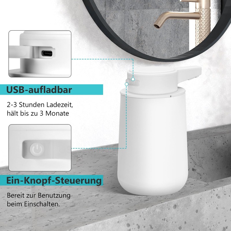 Phneems Soap Dispenser Automatic Electric Soap Dispenser with Sensor 3