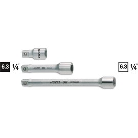 HAZET 8674 Extension Bar, Insertion Angle 0.25 inches (6.35 mm), Total Length 4.0 inches (101.5 mm)