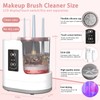 amusediy Makeup Brush Cleaner: LCD Touchscreen Electric Automatic Washer and