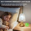 Ostwiki 6 Pack A19 Rechargeable Light Bulbs for Lamps 6500K