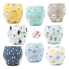 // Pack De 8 Calzoncillos Entrenadores Reutilizables For