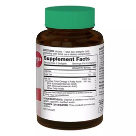 OMEGA 3 FISH OIL 1000mg 18 SOFTGEL GOOD HEART VITAMINS Nature Measure New Sealed