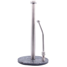 Skyway Goods - Stainless Steel Paper Towel Holder Marble Base, Paper Towel Stand with Weighted Anti-Slip Marble Base, Countertop Paper Towel Holder