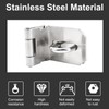 INCREWAY Door Padlock Hasp, 2PCS 3 Inch Stainless Steel 90