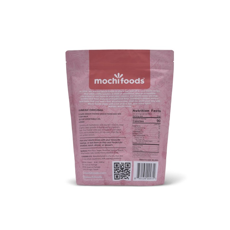 Mochi Foods Hawaii Original Mochi Pancake Mix - Light, Fluffy