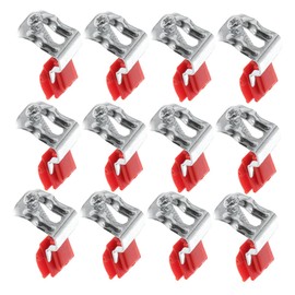 Operitacx 12pcs Adjustable Undermount Sink Clips Kit with Screw Mechanism Metal Brackets Support Clamps for Kitchen and Bathroom Sink Installation No Drill Fixing Parts for Compatibility and