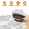 Aieve 120Pcs Aluminum Foil Seals Lid For Reusable Nespresso Pods