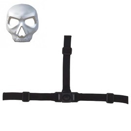 2 Pack Adjustable Mask Strap Kit Including Elastic Bands Sliders 3-Way Quick Release Buckle Face Mask Straps for Back of Head Cosplay Premium Masking Kit Toy Mask Replacement Strap（Black）