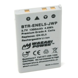 Wasabi Power Battery for Nikon EN-EL5 and Nikon Coolpix 3700, 4200, 5200, 5900, 7900, P3, P4, P80, P90, P100, P500, P510, P520, P530, P5000, P5100, P6000, S10