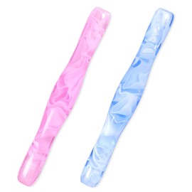 Praise V Do Diamond Painting Art Drill Bead Dot Pick Pen Kit Tool Accessories Ergonomic Stylus with Screw Holes for 5D Diamond Paint Nail Art Lt Blue Pink