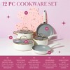 Paris Hilton Epic Nonstick Pots and Pans Set, Multi-layer Nonstick
