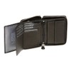 RFID Blocking Mens and Ladies Wallet with side zip pocket