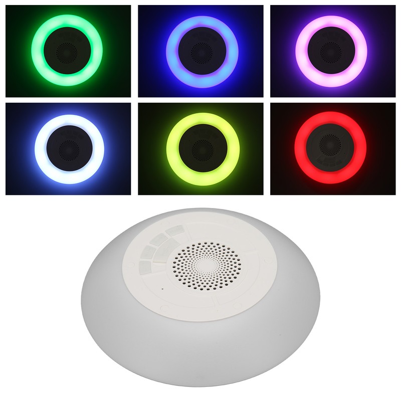 Portable Pool Speaker Built in Mic Stereo IPX7 Waterproof Floating