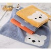 UOPR Children's Towel with Loop, Bear, Hand Towel, Kindergarten, Nursery