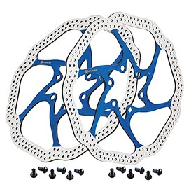 Dymoece Bicycle Brake Disc 160 mm/180 mm 6-Hole Compatible with Mountain Bike MTB Road Bike BMX