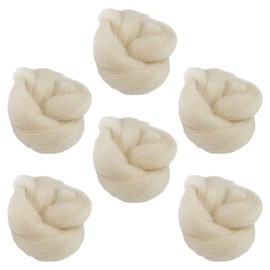 COHEALI Lambs Wool for Toes Soft Toe Separator Lambs Wool Toe Spacers Toe Cushions Corn Cushion Pads Blister Prevention Bunions Callus Remover 6Pcs