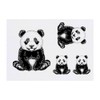 Azeeda 4 x 'Pandabärjunges sitzt' Temporäre Tattoos - Wasserfest, Hautfreundlich