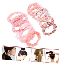 Ipetboom 12pcs Floral Hair Scrunchies for Women Lightweight Elastic Ponytail Holders for Everyday Wear Parties Sports Fresh Pastoral Style Hair Accessories Mix of Designs