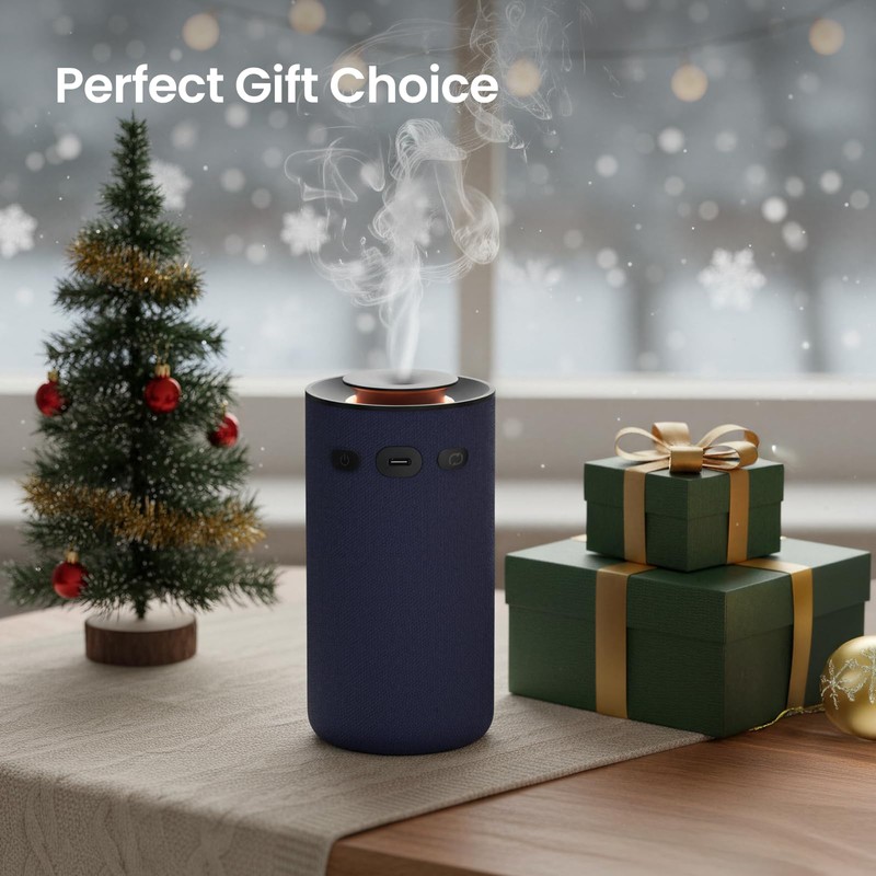 Aromabot Waterless Essential Oil Diffuser, Smart Portable Nebulizing Waterless Diffuser