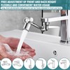 Bathroom Tap Attachment, Rotating Tap Attachment Extension Aerator, 1080 Degree