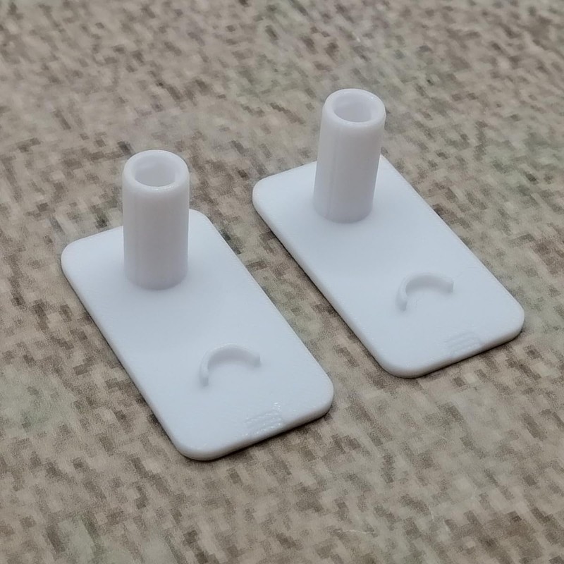 ULEIVA Replacement Clip 2 Pieces White Compatible with Kermi Type