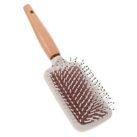 TOVINANNA Natural Wooden Paddle Brush for Hair Detangling and Scalp Massage Lightweight Static Comb for Long Curly and Wavy Hair Portable Hairbrush for Men and Women