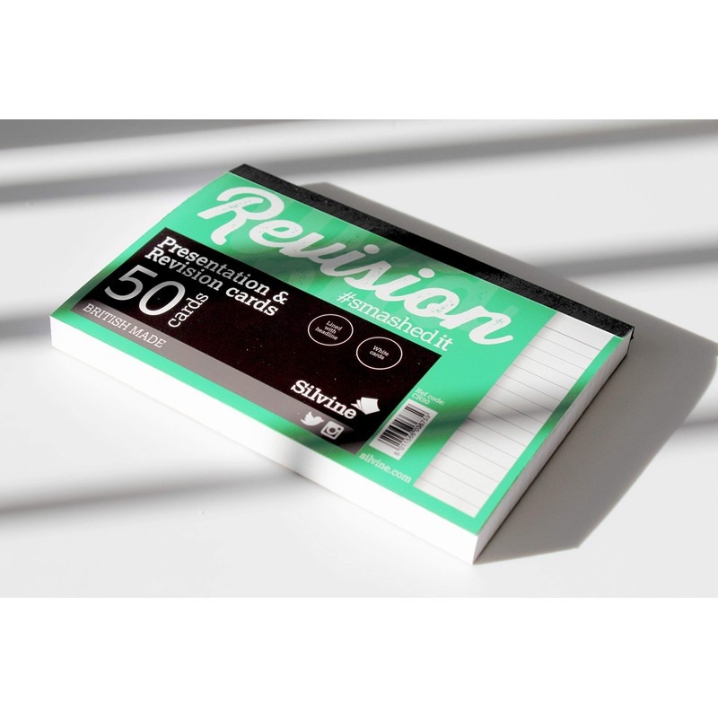 Luxpad A6 Gluebound Revision & Presentation Cards - White. 50