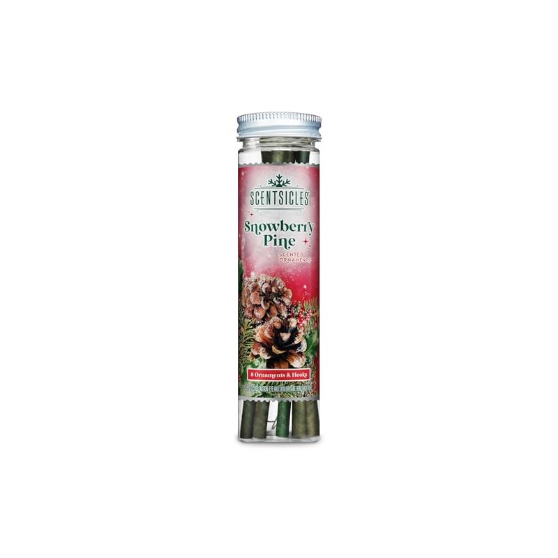 Scentsicles Christmas Scent Sticks - Pack of 6 - Snowberry